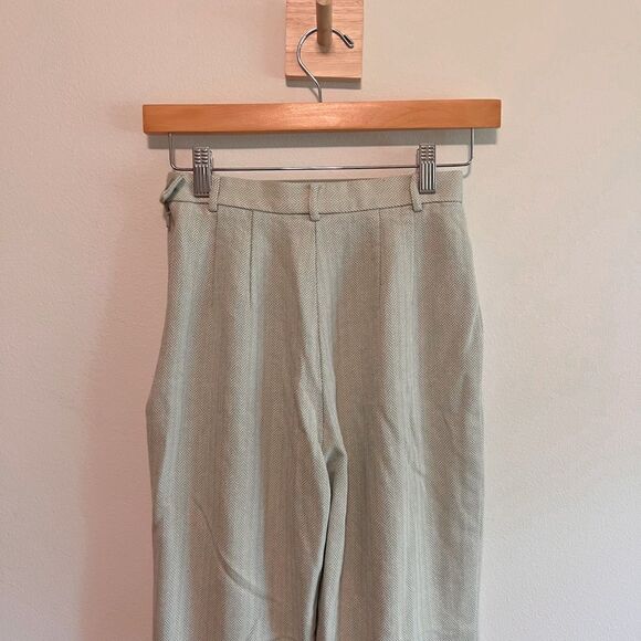Vintage Carlisle Herringbone Wool Silk Pants Size - Picture 4 of 6